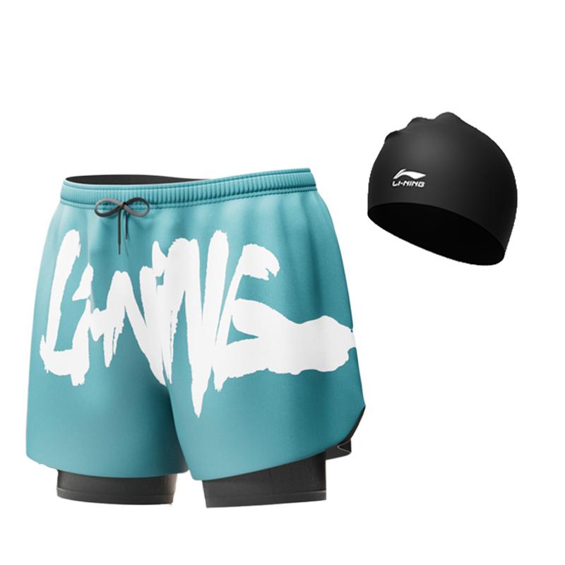 Li Ning Sports Trendy Collection Swimming Shorts Men's Moderate LSKU809-1
