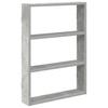Wall Shelf Concrete Grey 43 X 9 X 60 Cm Engineered Wood