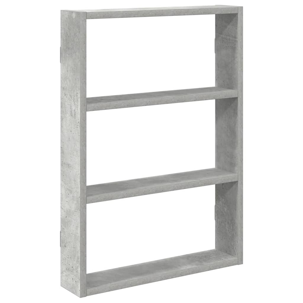 Wall Shelf Concrete Grey 43 X 9 X 60 Cm Engineered Wood