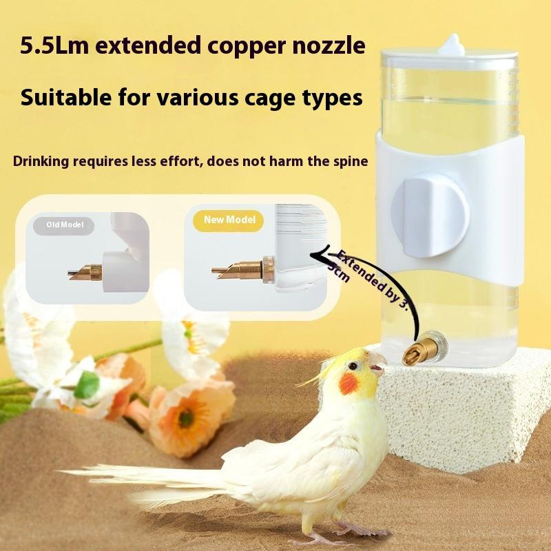 Large Capacity Bird Water Feeder Automatic Drinking Fountain Cage Dispenser Parrot Container Safe Easy Pet Use