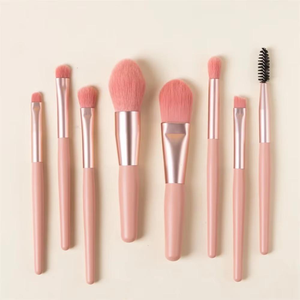 Soft Fluffy Makeup Brushes Set for Cosmetics Foundation Blush Powder Eyeshadow Kabuki Blending Makeup Brush Beauty Tool 8Pcs/Lot