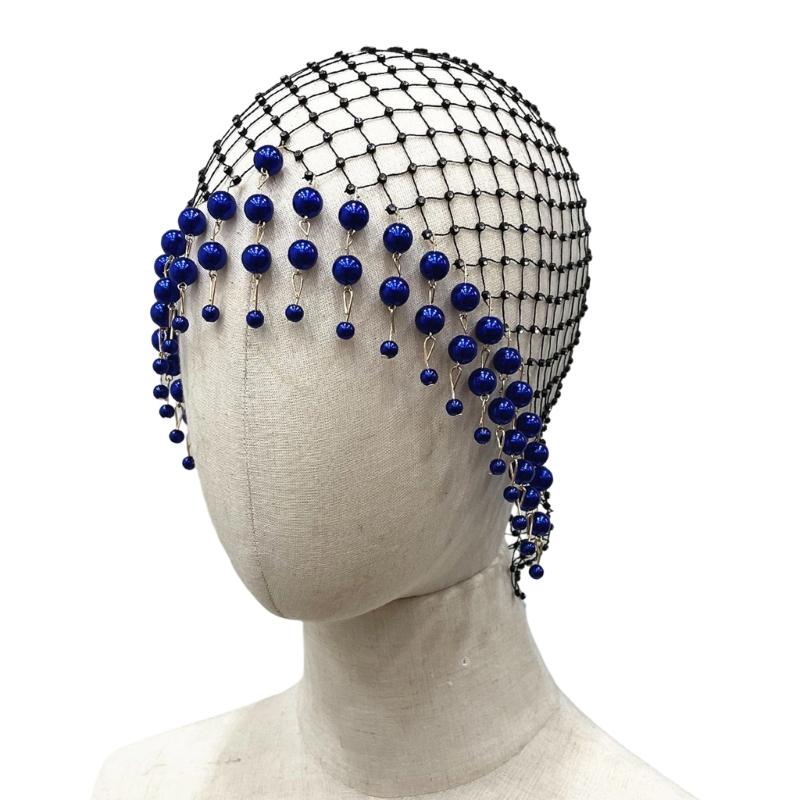 Elegant Tassels Headpiece Featuring Intricate Hollow Design Suitable for Fashion Brides and Festival Attendees Present