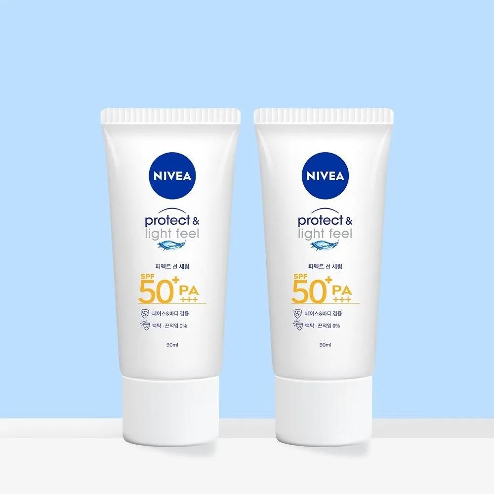 

Nivea Sun Protect and Light Peel Perfect Sun Serum (SPF50+/PA+++) 90ml, 2 pieces