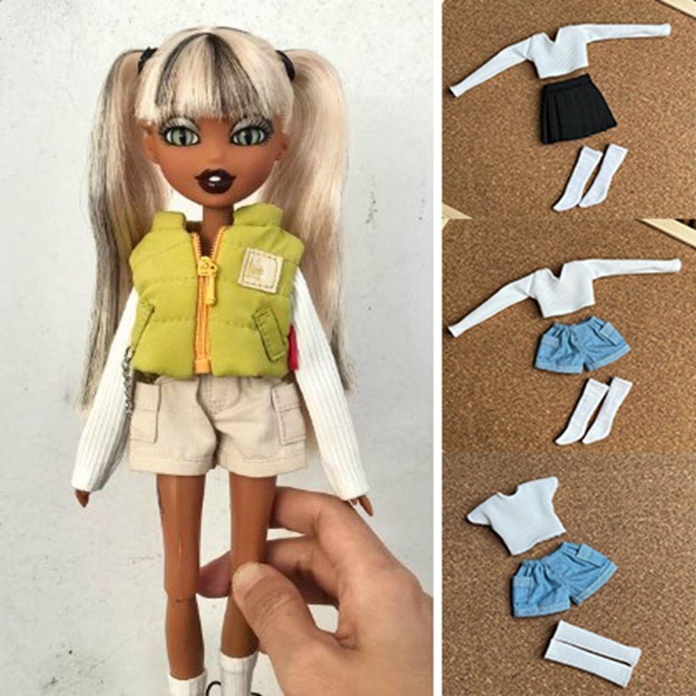 

Мода Повсякденний Смугастий Базовий Милий Джинсові Шорти Одяг для ляльок azone ob24 ob26 Для ляльок blythe 2