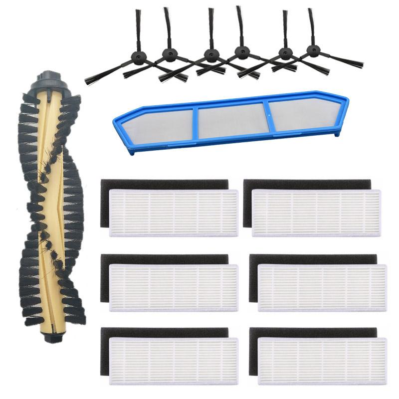 Accessories Kit For Ilife A4 A4S A40 Vacuum Cleaner Parts HEPA Filter Primary Filter Side Brush Roll Brush Cover Mop Pad Cloth