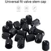 New (100 Pcs Car Wheel Universal Tire Stem Covers for Cars, Bike and Bicycle, Trucks, Motorcycles Heavy-Duty Valve Cap (Black, Pack of 100)