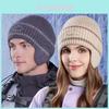 Knitted Ear Warmer Hat For Winter Women Men With Warmth For Outdoor Skiing