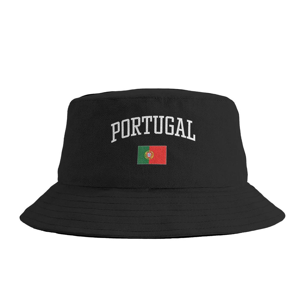 Portugal Flag Portuguese Pride Bucket Hat Outdoor FisherUnisex Caps For Women Vintage Vacation Visor Hats Soft Fold Design Cap