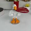 Funny Magnetic Duck Ornament with Suction Cup Mini Resin Prank Figurine for Desk Office Garden Cute Quirky Duck Figure Unique Gift for Coworkers