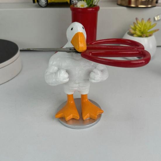 Funny Magnetic Duck Ornament with Suction Cup Mini Resin Prank Figurine for Desk Office Garden Cute Quirky Duck Figure Unique Gift for Coworkers