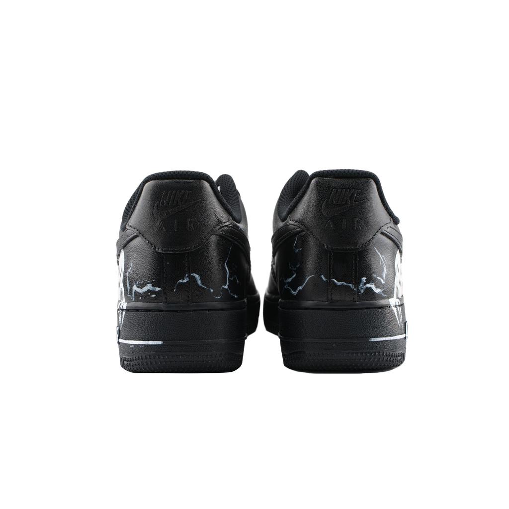 Nike Air Force 1 Heart Pounding Scream Abrasion Resistant Low Top Skateboard Shoes Unisex Black White CW2288-001(Team626-)