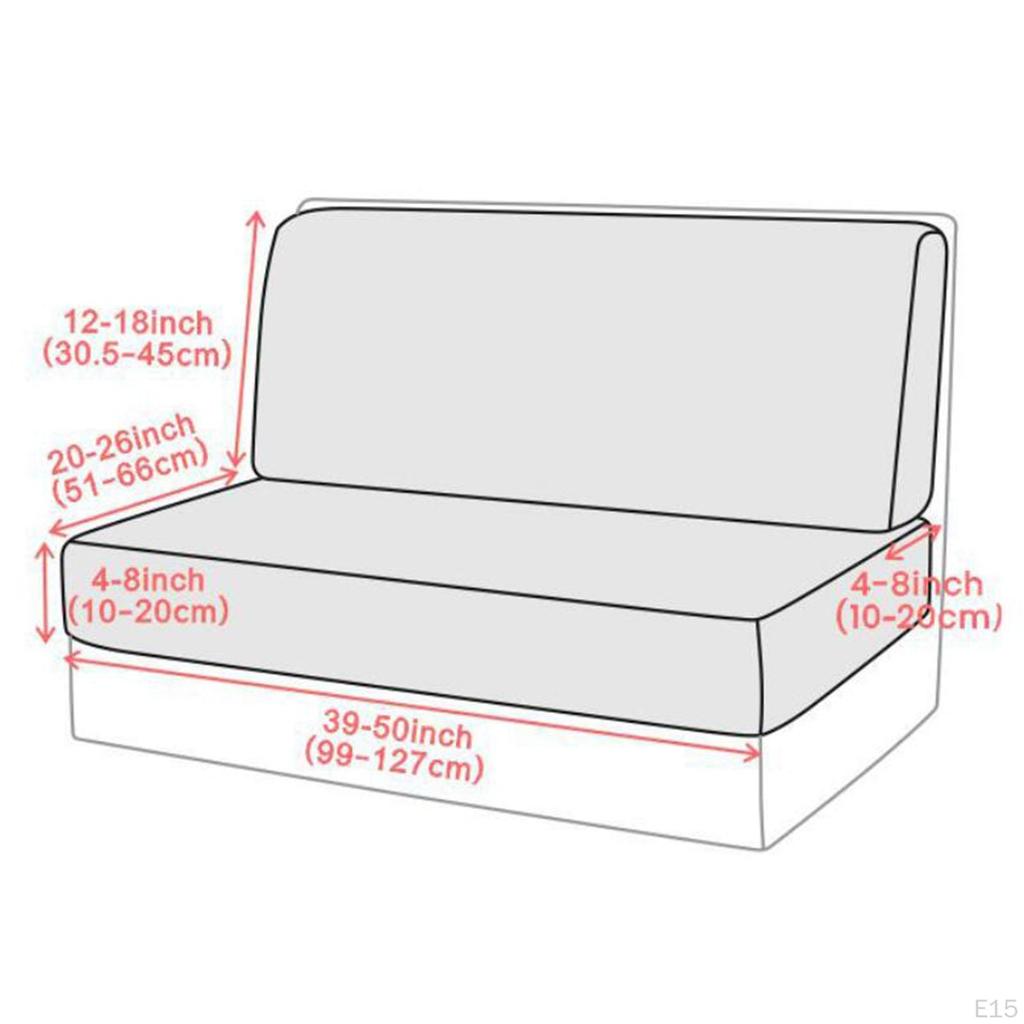 Cushion Cover Polyester RV Dinette Covers Elastic Campers Slipcovers Loveseat Sofa