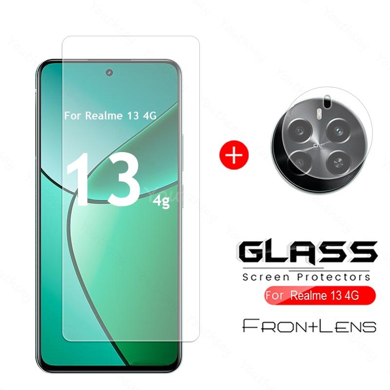 For Realme 13 4G Glass Realme 13 4G Tempered Glass HD Phone Screen Camera Protector Film Realme 13 Glass