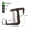KADAX Holder Hanger for Flower Pot Balcony Box 2pcs