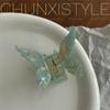 New Acetate Resin Hair Claw Sweet Butterfly Hairpin Clip Gradient Tie-Dye Colored Hair Accessories Barrettes Women Girls