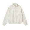 Fall Half Zip Stand Collar Loose Vintage Sweatshirt Unisex Fleece Pullover FW350 Classic Solid Color Cozy Casual