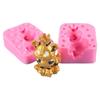 Creative Silicone Molds Shaped Cake Moulds Cartoon Biscuit Baking Pans Microwave Heat Resistant Baking Mo