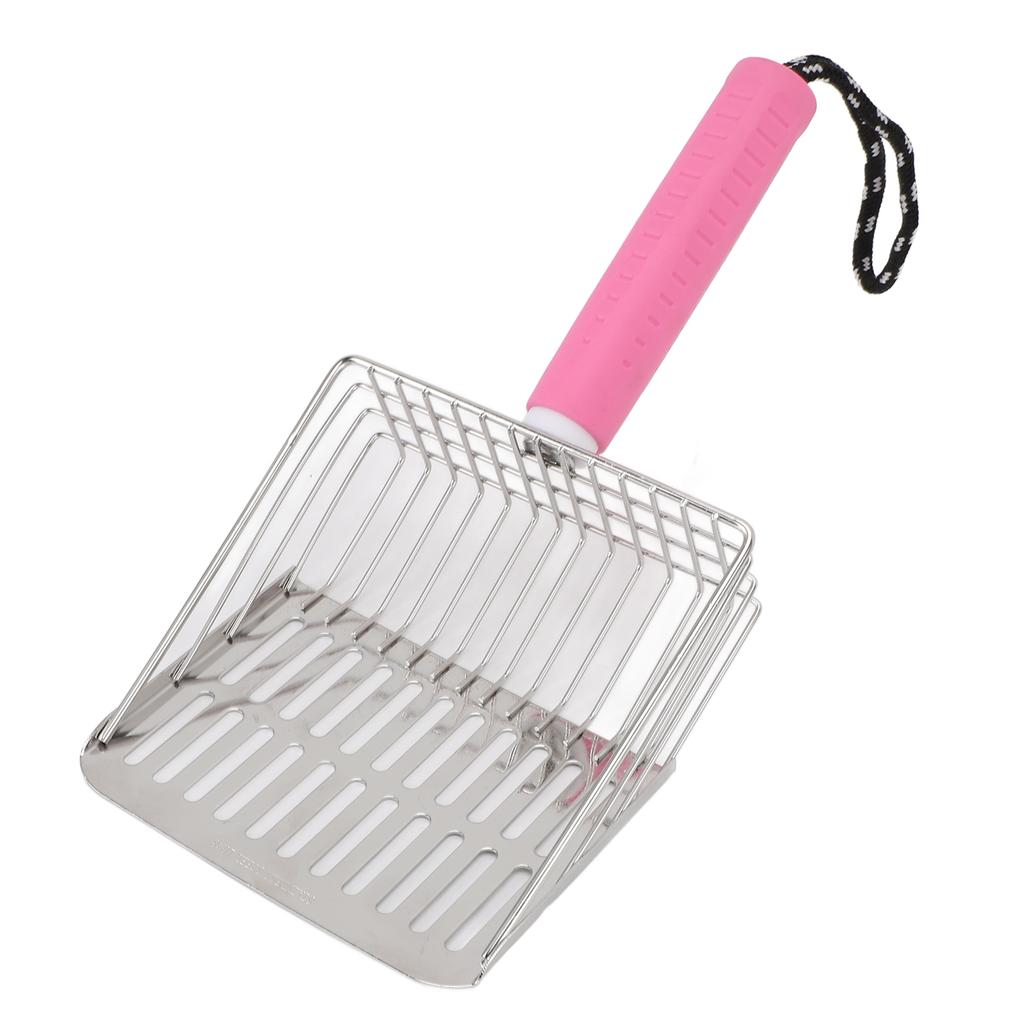 Pelle à Litière pour Chat Manche Amovible Pelle à Litière Facile à Nettoyer Acier Inoxydable Pelle à Excréments pour Bac à Litière