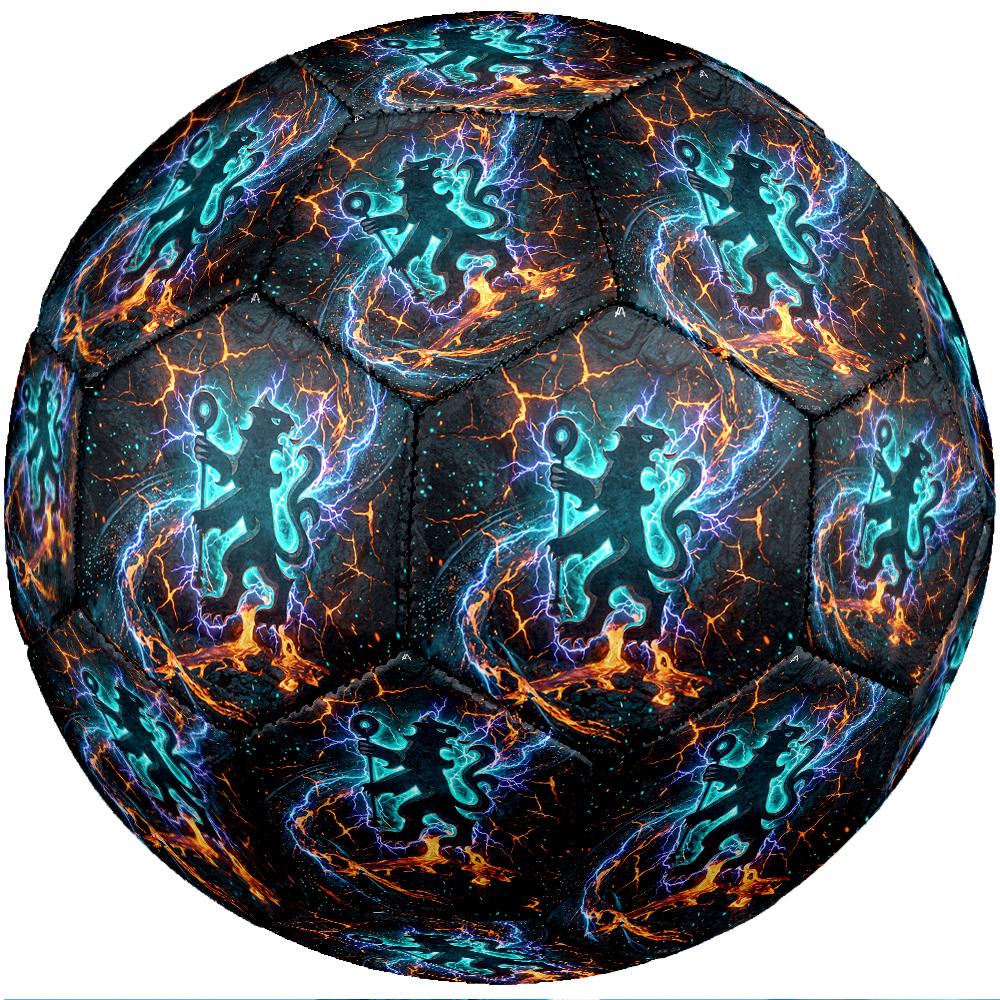 Chelsea FC Theme Soccer Ball Size 5 Soccer Ball Soft Touch Professional Training Football for Outdoor Sports