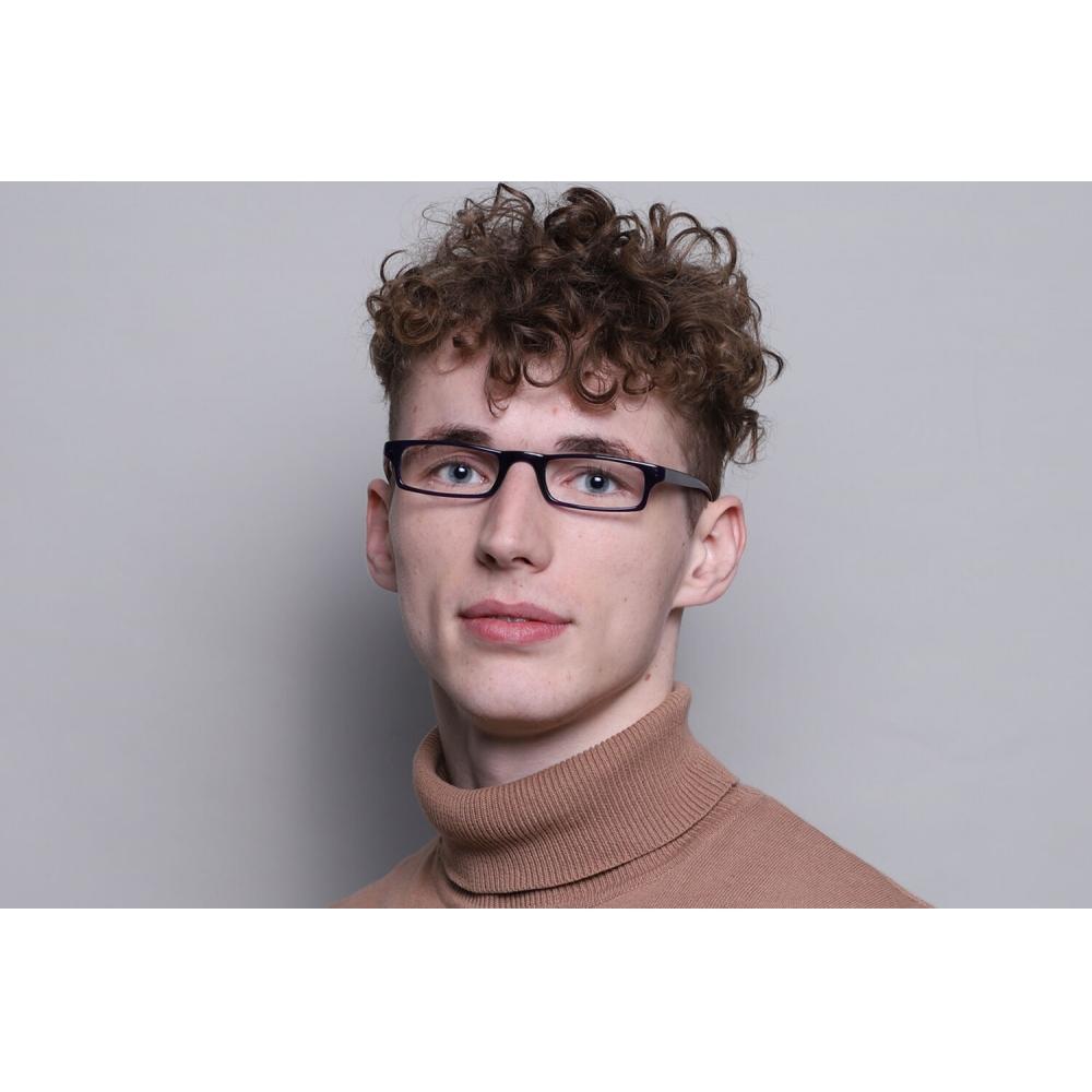 Full Rim RecTangle FrosTed Dark Blue SmarTbuy CollecTion Tanner T 0023m 004 Fashion Unisex Eyeglasses