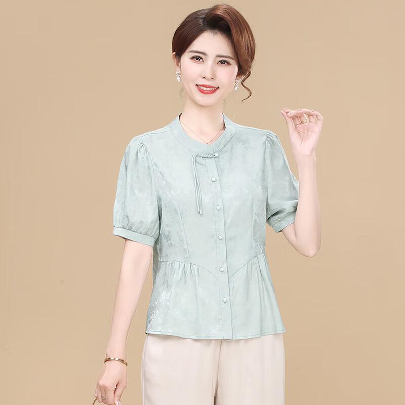 XUEXI Women s New Chinese Style Summer Blouse 5XL