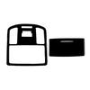For Toyota Hilux 2015 2016 2017 2018    Soft Carbon Fiber Car Roof Reading Light Panel Frame Cover Sticker Trim