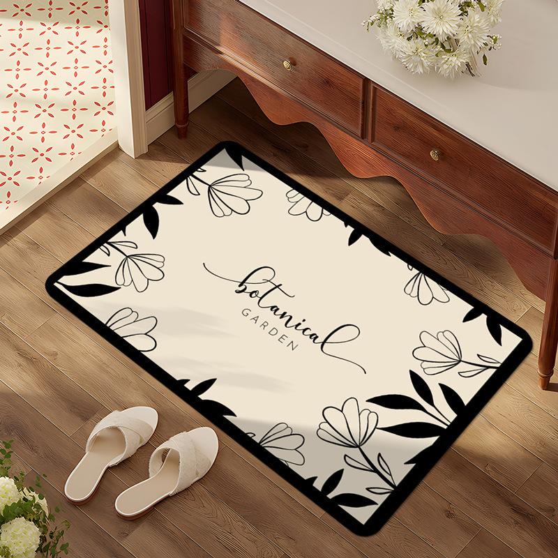 Floor Mat for Household Bathroom Quick Drying Water Absorption Anti Slip Foot Mat for Bathroom