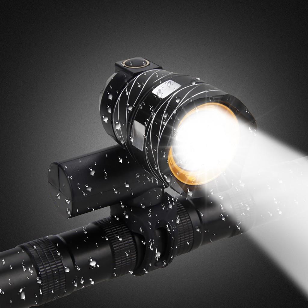 Bicycle Focusing Headlight Rechargeable LED Bicycle Light Bike Front Headlight