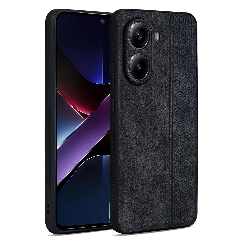 AZNS For Xiaomi Poco X7 Pro 5G/Redmi Turbo 4 5G Case Protective PU Leather Covered TPU Phone Shell