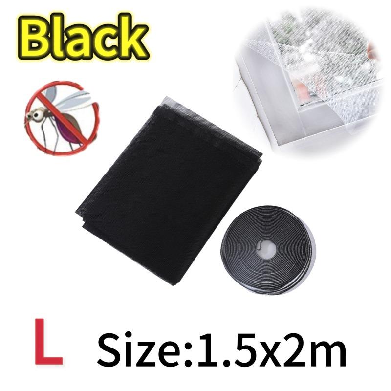 1/2/3pcs Self Adhesive Invisible Screens Summer Anti-mosquito and Insect Screens Simple Operation White and Black Screens