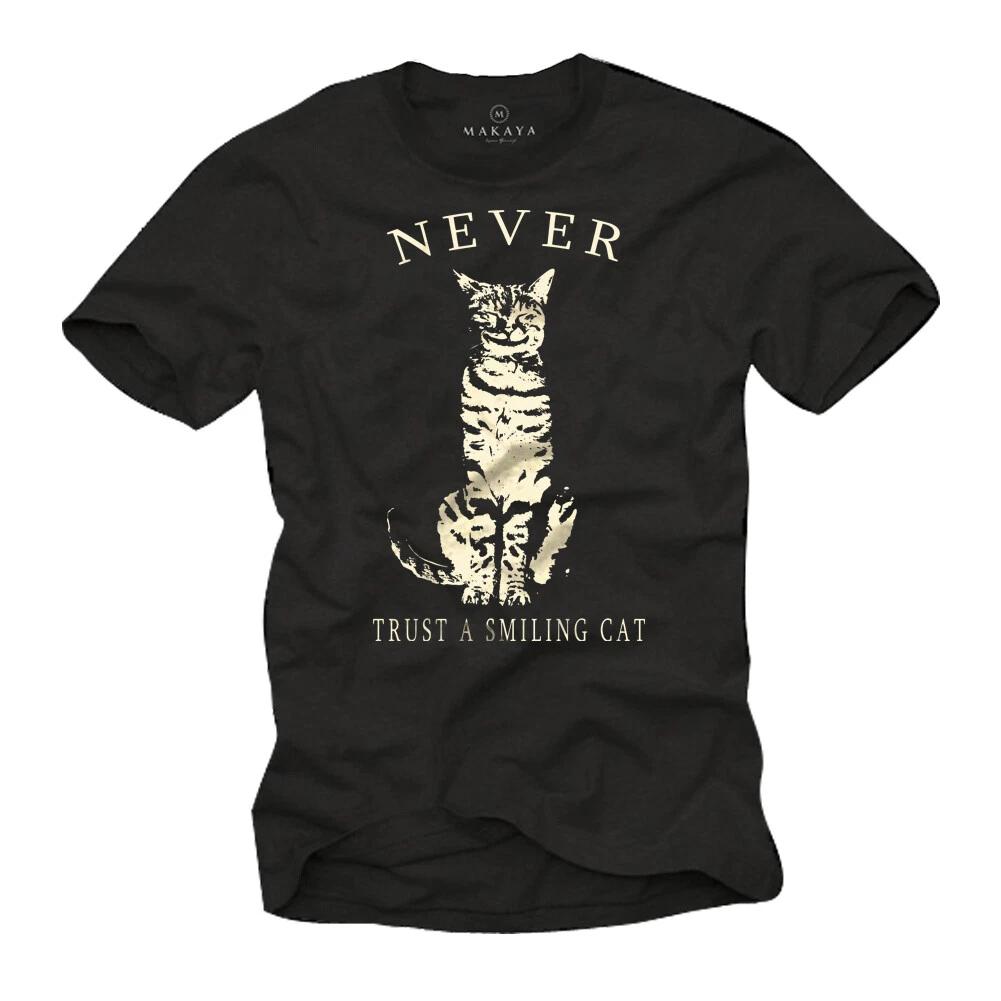

Funny Sayings Nerd Mens T-Shirt with Cat - Cool Men Cats Shirt- 2XL