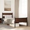 VidaXL Bed Frames Without Mattress Brown Oak 100x200 Cm, Single Bed, Bedroom Furniture, Guest Bed, Bed, Frame 4017339