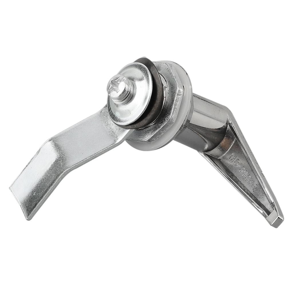2 Keys Handle Lock Aluminium Alloy Handle Lock 23*22*2-R2.5 Mm Hole Opening Size Secure Fit Versatile Application