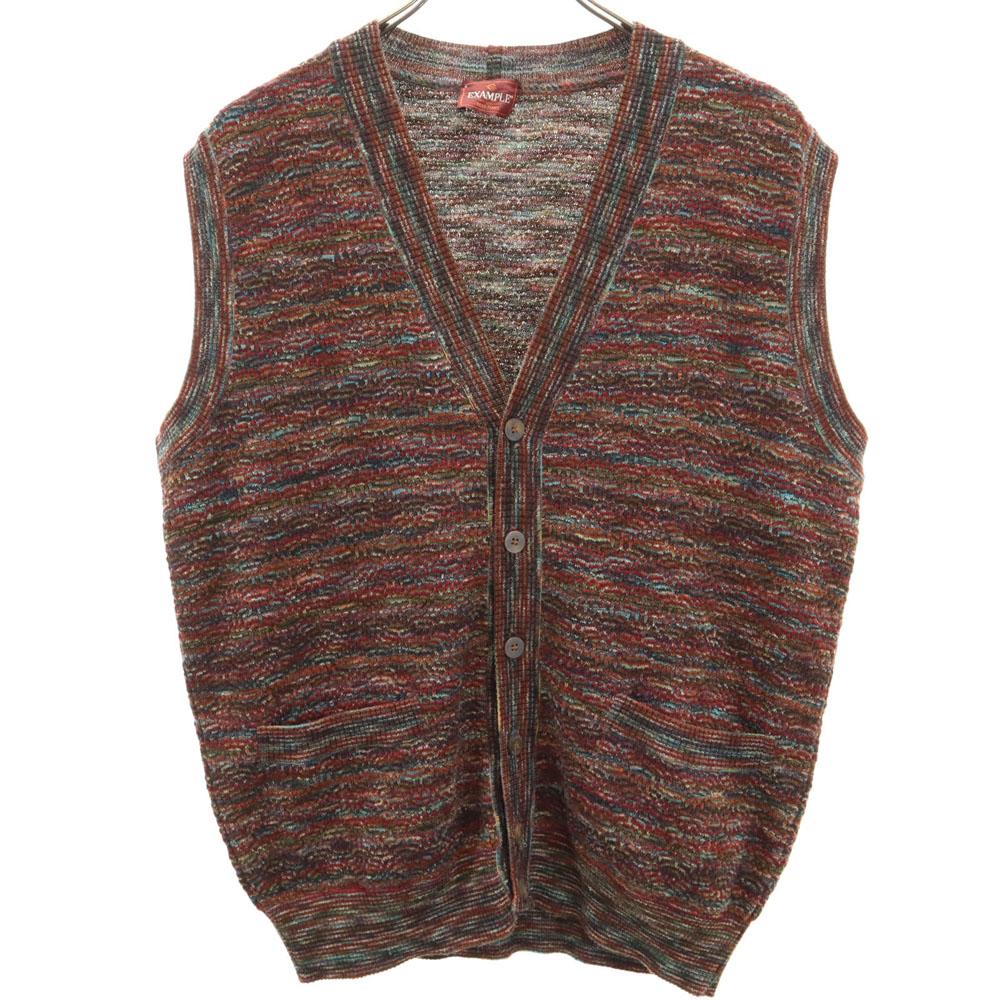 Missoni Made In Italy V Neck Knit Vest XS Brown Men's Used