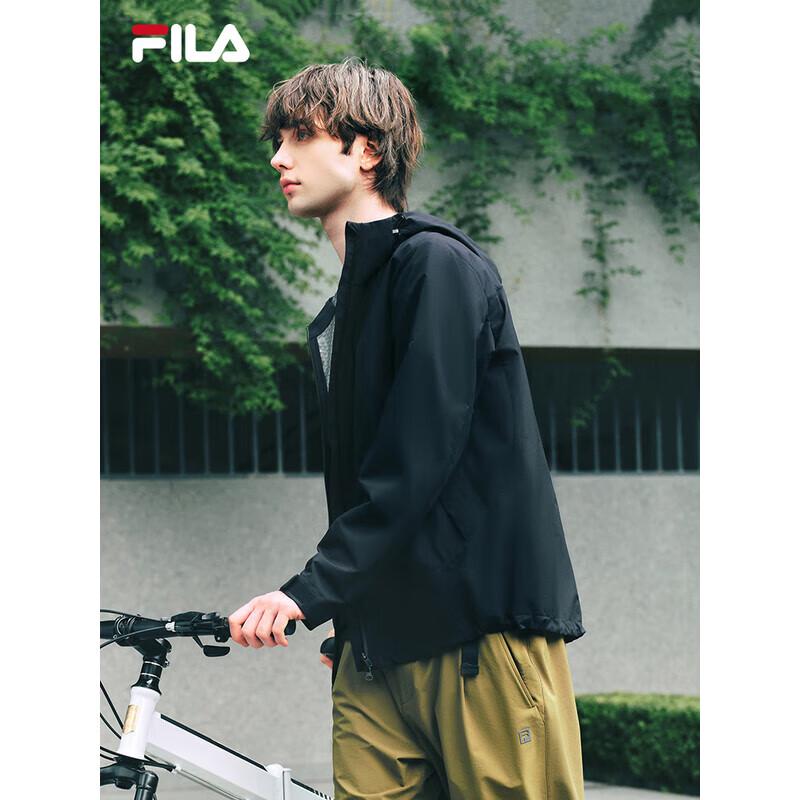 FILA Unisex Windproof Hooded Woven Jacket