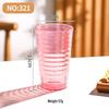 ZISIZ Pink Plastic Drinking Cups