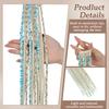 Bohemian Viking Braided Ponytail Hairpiece with Dreadlock & Beads - 24”
