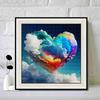 New Arrival 5D DIY Full Circle Diamond Painting "Colorful Clouds of Love" Embroidery Cross Stitch Home Decor Gift
