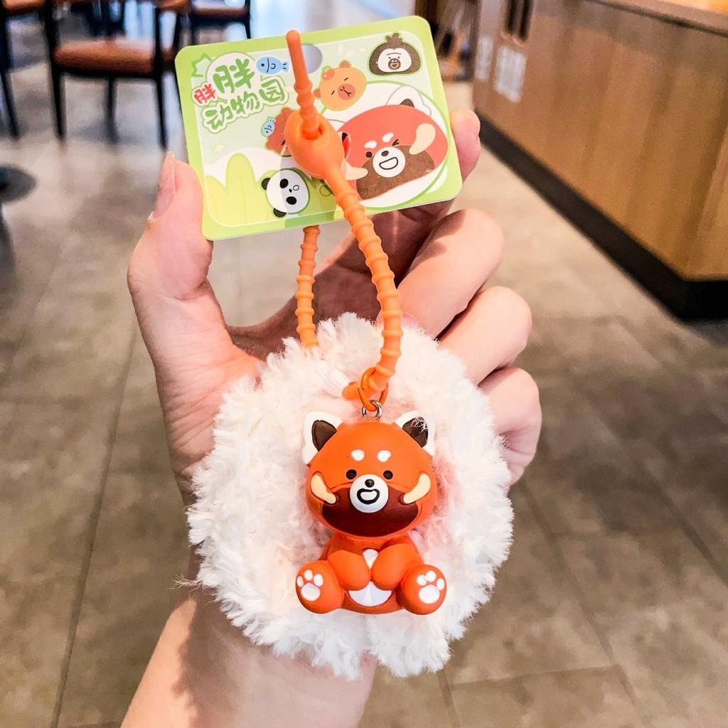 Whimsical Plush Keychain Adorable Animal Silicone Keyring Parties For