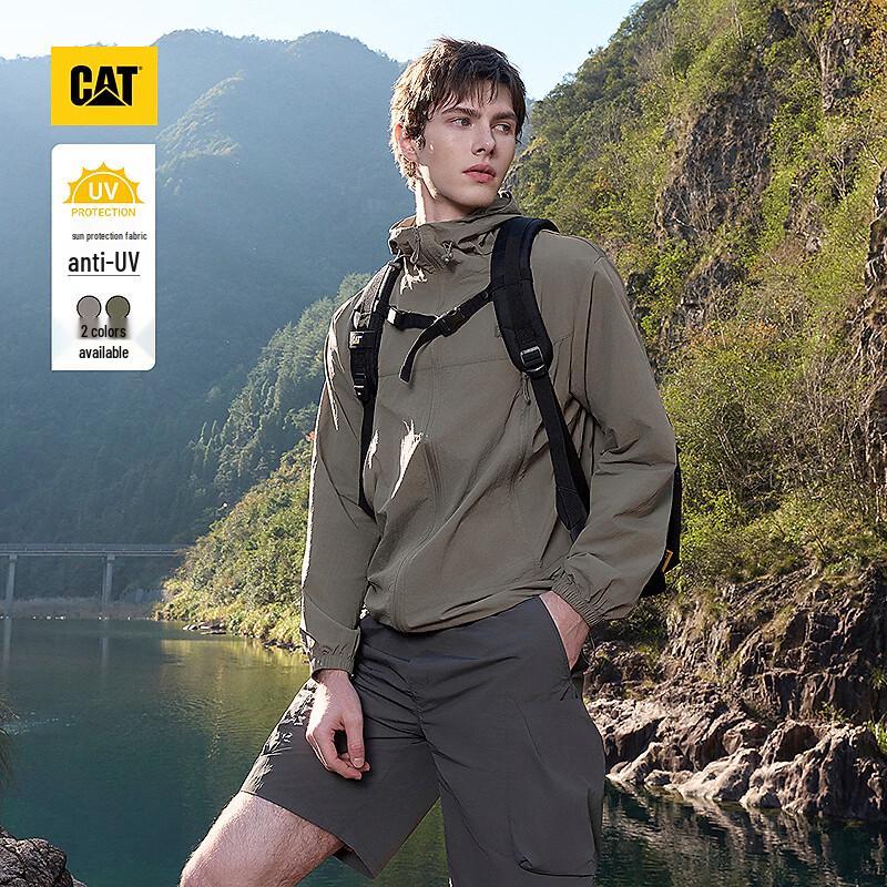 CAT Men s UPF50+ Hooded Sun Protection Jacket L
