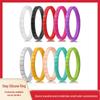 3mm Geometrisches Silikonring-Set - 10 Farben Stapelbare Unisex-Ringe