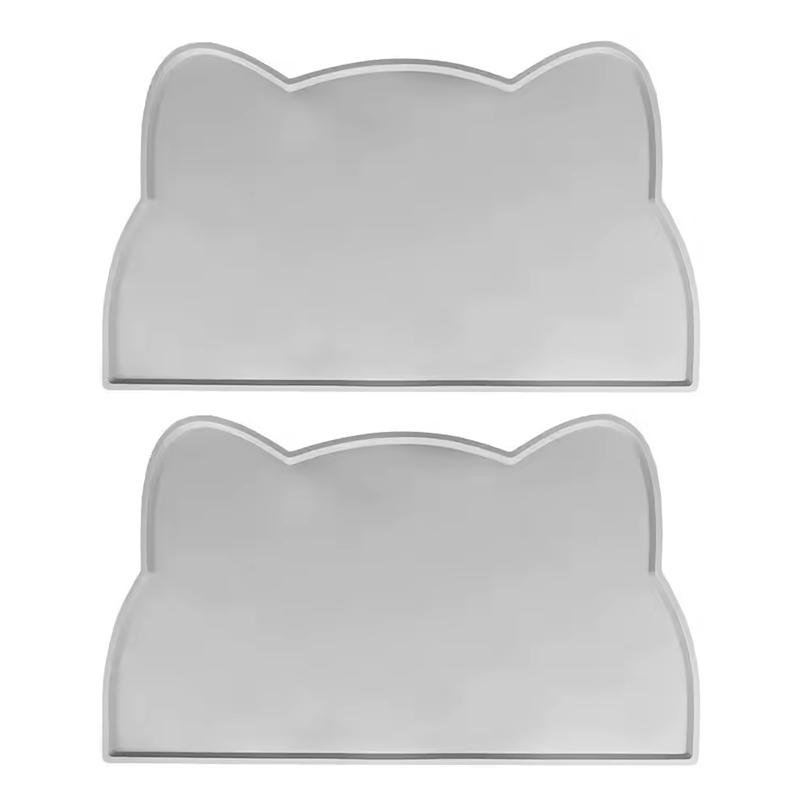 Large Size Silicone Pet Food Mat Waterproof Non-Slip Cat Dog Feeding Tray Easy Clean Dinner Bowl Mat Keeps Floor Clean