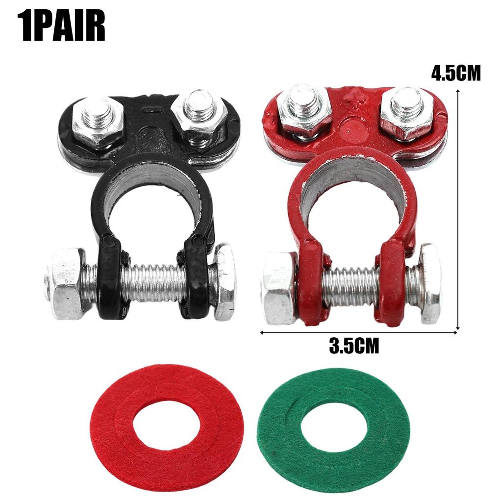 2Pcs Car Battery Terminal Connectors Car Battery Terminal Positive Negative Battery Connectors for RV Accessories Automotive