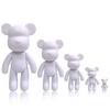 Sculpture d'ours fluide DIY Poupée Bearbrick faite à la main Ornements Ours violent Peinture Graffiti Jouet Cadeau Parent-enfant Décoration de maison