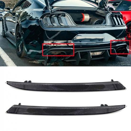 2 шт. Черный дымчатый корпус отражателя заднего бампера Для Ford Mustang 2018-
