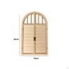 Miniature Wooden Door Unpainted Dollhouse Paintable Toy for Hobbyists, Collectors,