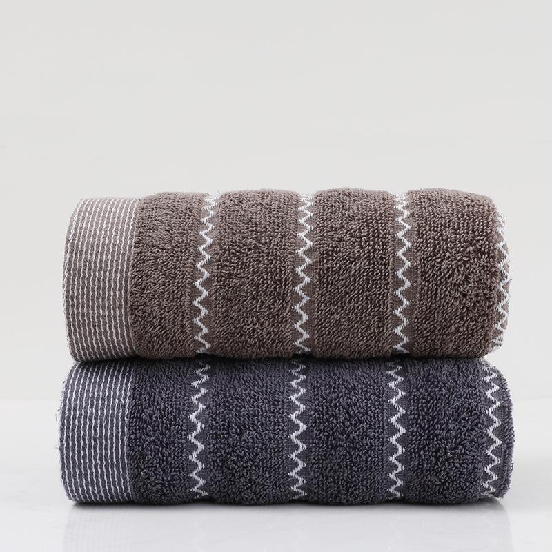 2Pcs Bathroom Cotton Towels Set 35x75cm 70x140cm Brown White Blue Hand Face Bath Towel Soft Gift Absorbent Sport Towel