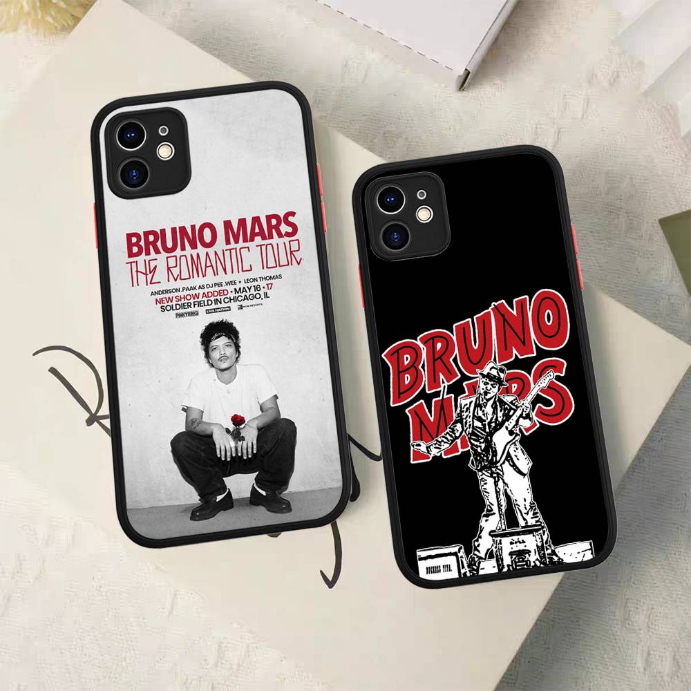 Famous Bruno Mars The Romantic Phone Case For IPhone 16 15 14 11 12 13 Pro Max Plus 12 XS Max Back Cover Matte Case