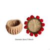 Beginner Crochet Kit Coaster Starter Complete Flower Pot, for Table Girlfriend