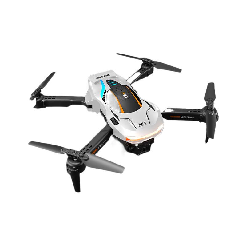 A88 Drone with 8K HD Triple Cameras, Remote Control, Optical Flow, and D Stream Colorful Lights